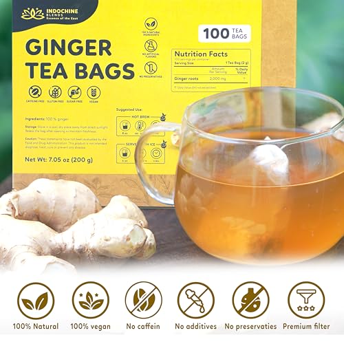 100 Ginger Tea Bags (100 Count)