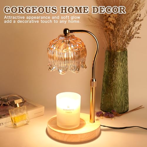 Flower Candle Warmer Lamp with Timer