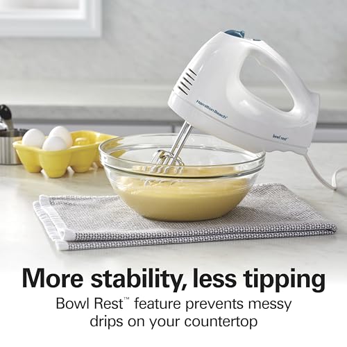 6 Speed Electric Hand Mixer With QuickBurst and Bowl Rest