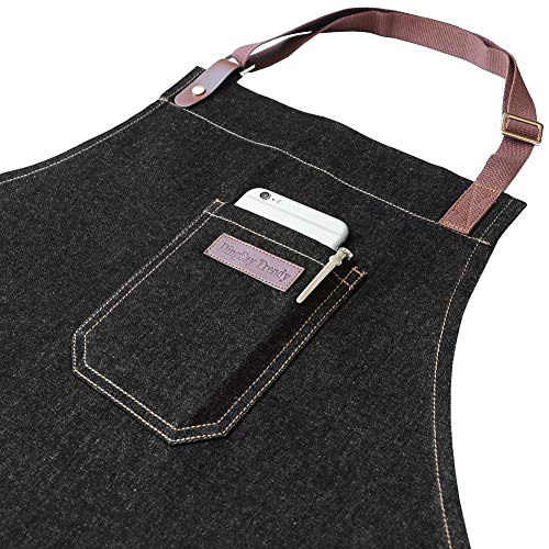 Denim Chef Apron with Pockets