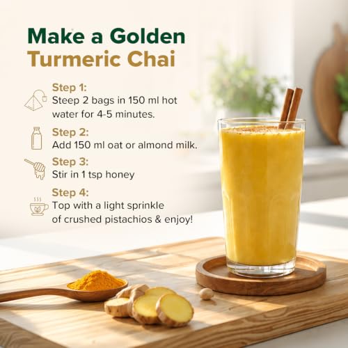 Turmeric Ginger Herbal Tea Bags (30 Count)