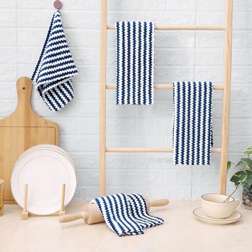 6 Pack Coral Velvet Kitchen Towels (6 Count)