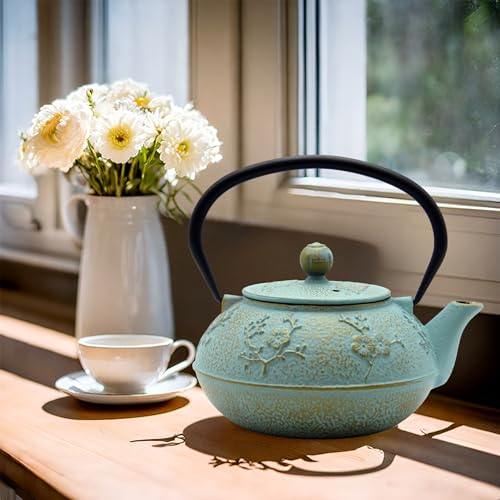 30.4oz Small Cast Iron Tea Kettle
