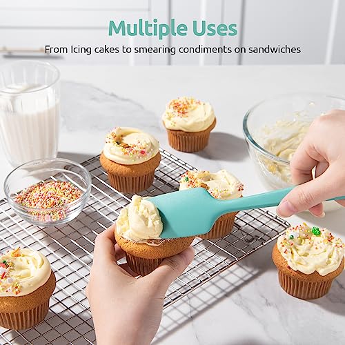 Silicone Spatula Set with 600 Degrees Fahrenheit Heat Resistant