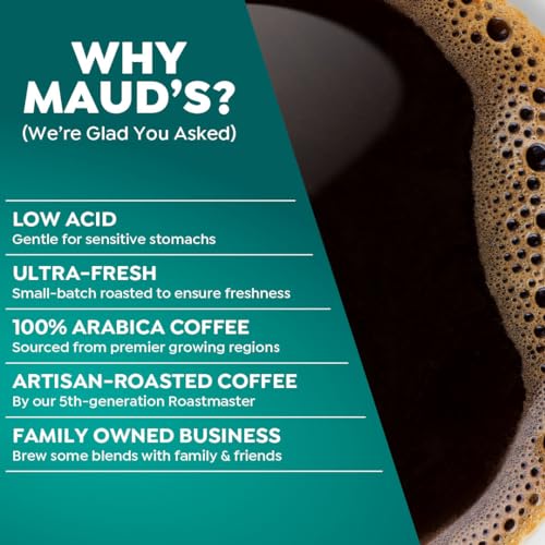 Maud’s Decaf Espresso Roast Coffee Pods (18 Count)