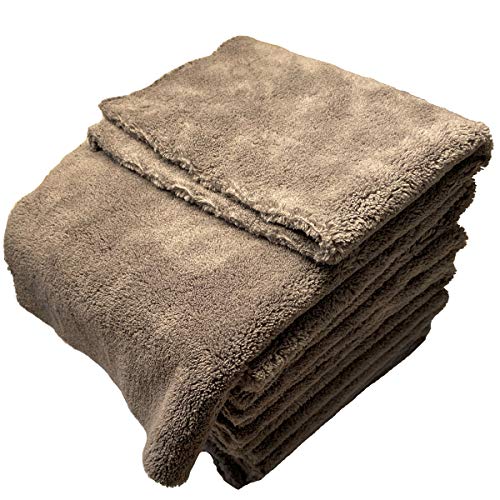 Plush Edgeless Microfiber Towel for Car (6 Count)