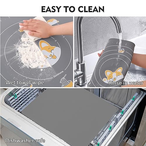 Silicone Baking Mat Sheet and Pastry Dough Cutter