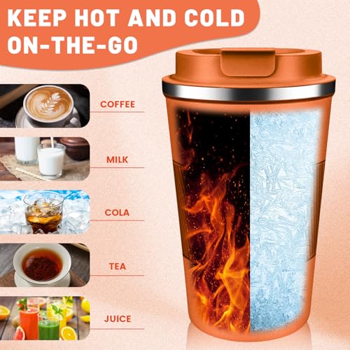 Insulated Coffee Tumblers with Flip Lid 12oz