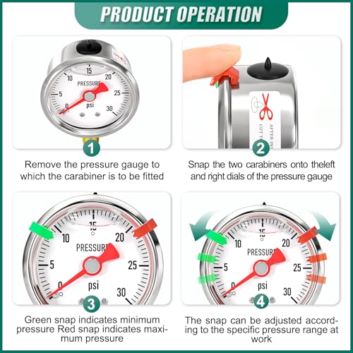 0 30psi Stainless Steel Glycerin Liquid Filled Pressure Gauge1
