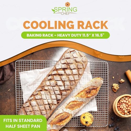 11.5" x 16.5" Stainless Steel Cooling Rack for Cooking & Baking