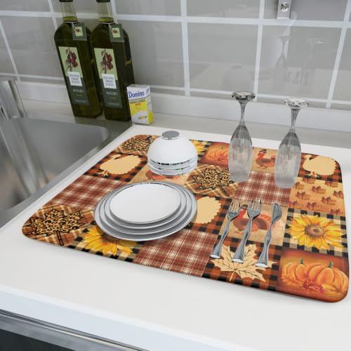 Thanksgiving Dish Drying Mat