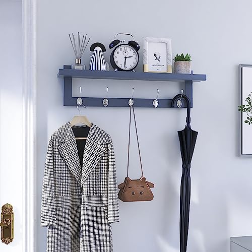 Coat Hooks with Shelf Wall