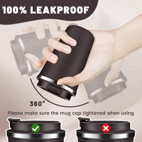Insulated Coffee Tumblers with Flip Lid 12oz