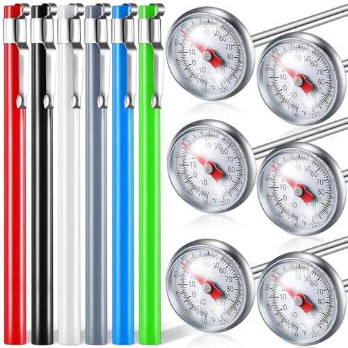 6 Pcs Stainless Steel Kitchen Dial Thermometer 5" (6 Count)