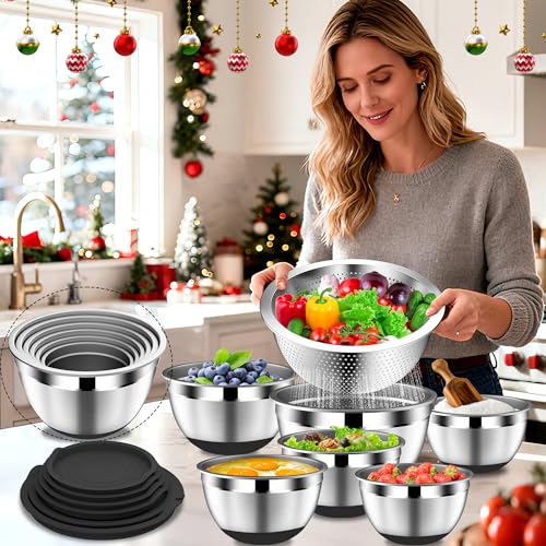 Mixing Bowls with Lids Set (16 Count)