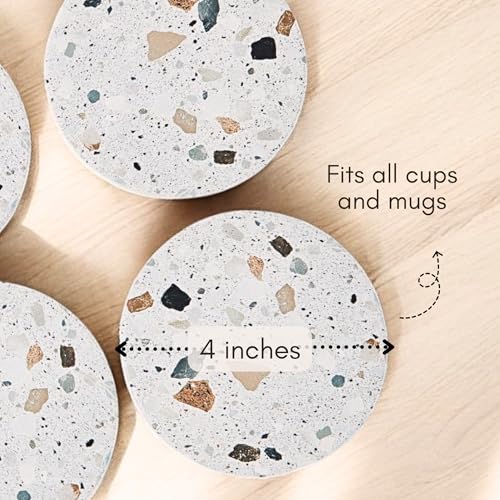 Terrazzo Coasters Set of 6 (6 Count)