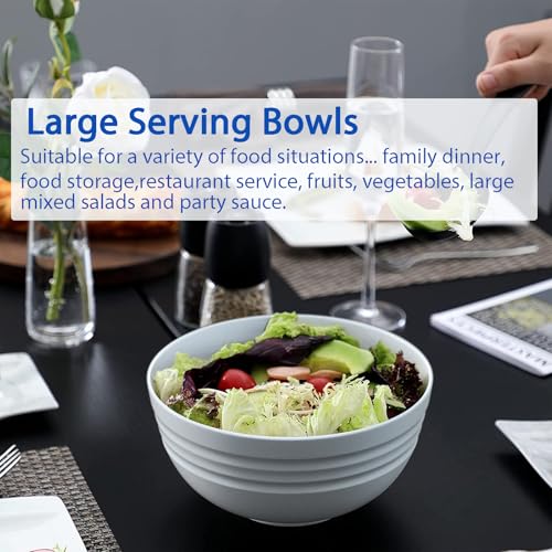 6 Pcs】Unbreakable Mixing Bowls Unbreakable Salad Bowls