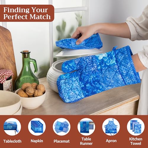 100% Cotton Oven Mitt & Pot Holder Set (2 Count)