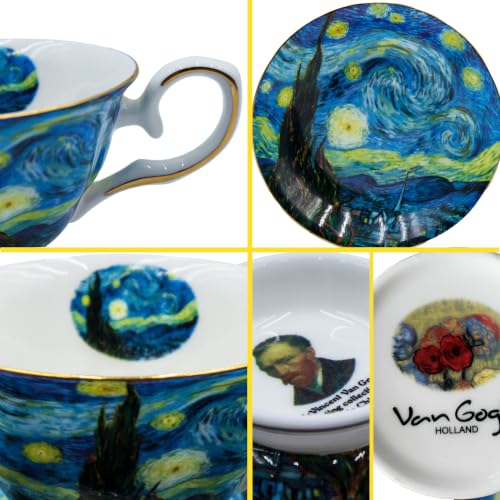 Floral Tea Cups Saucers Set of 2 (2 Count)