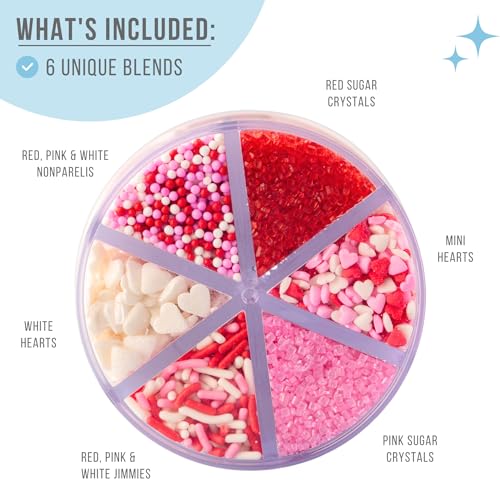 Valentines Sprinkles 6 (6.45 Ounce)