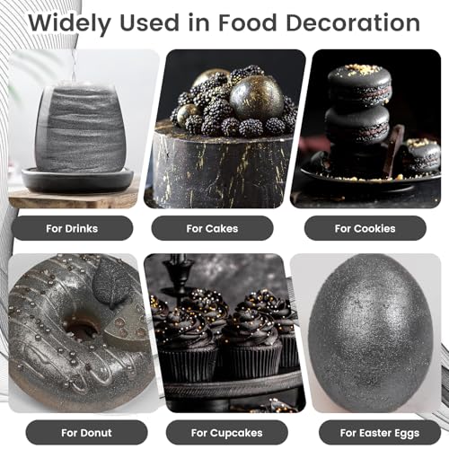 Black Edible Glitter 15g
