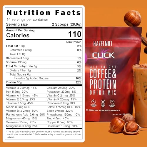 Hazelnut Protein Coffee Powder (14.3 Ounce)