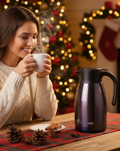 51Oz Stainless Steel Thermal Coffee Carafe with Lid