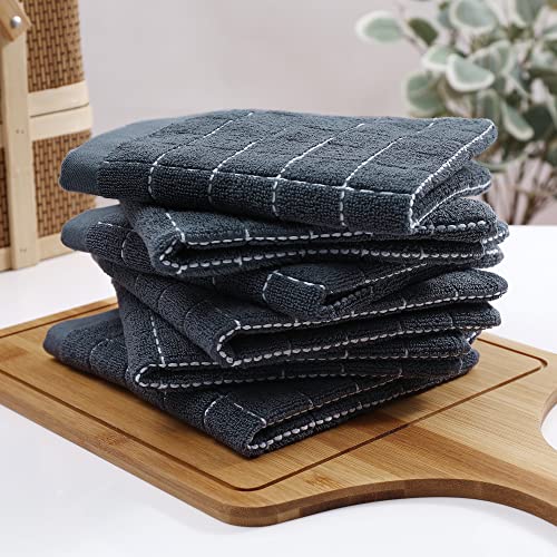 100% Cotton Terry Kitchen Dish Cloths (6 Count)