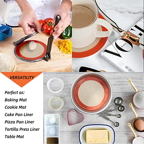 6 Inch Round Baking Mats