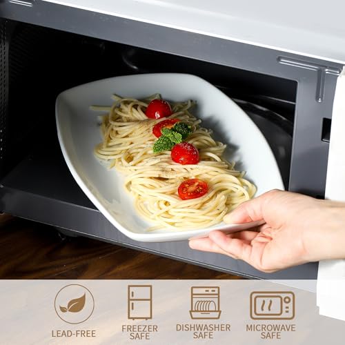 White Rectangular Plate Set (4 Count)