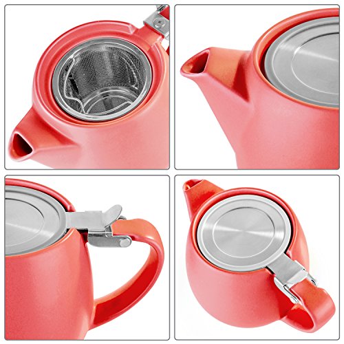 Pluto Porcelain Small Teapot Red