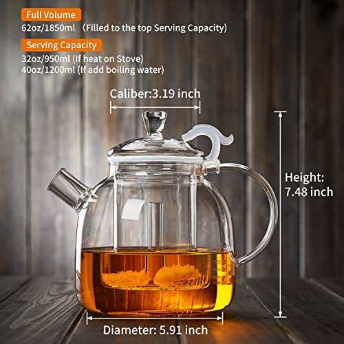 68OZ Glass Teapot