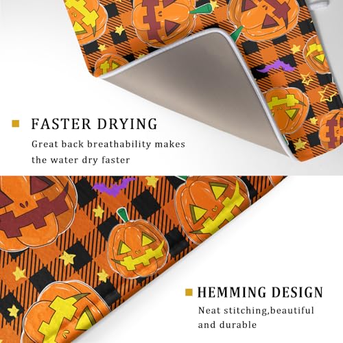 Halloween Dish Drying Mat