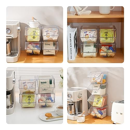 Front Opening Stackable Tea Bag Organizer (2 Count)