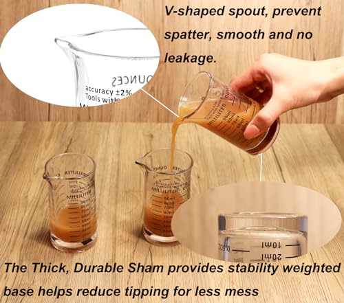 Ackers 3oz 90ml Glass Measuring Cup