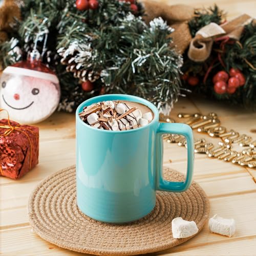 Large 15 Ounces Porcelain Coffee Mug Tea Mugs Set of 6 (6 Count)
