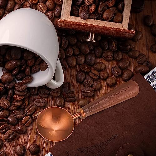 Retro Stainless Steel Coffee Spoon With Black Walnut Handle
