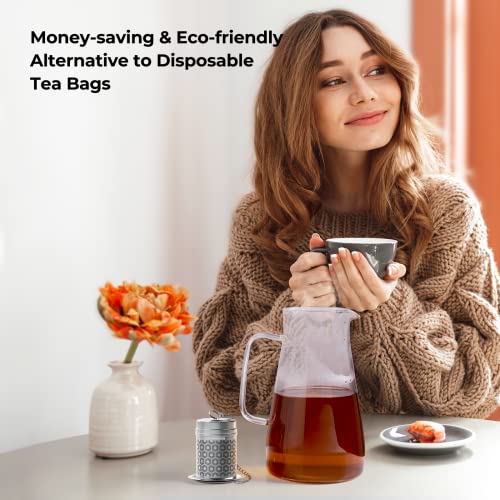 Stainless Steel Large Tea Infuser for Loose Leaf Tea & Spice Ball