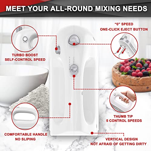 Hand Mixer Electric Handheld 400W 5