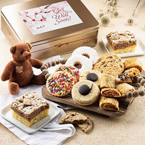 Dulcet Get Well Gift Basket Filled With A Variety of Baked Treats