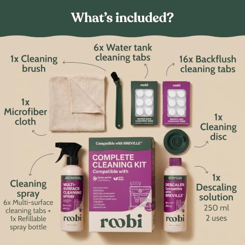 Espresso Complete Cleaning Kit Compatible with Breville (16.9 Fl Oz)