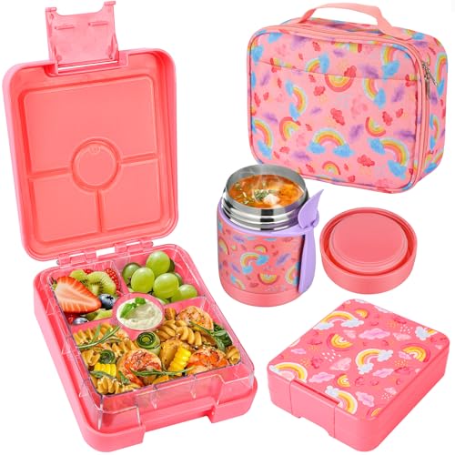 Bento Lunch Box Set With 10oz Soup Thermo