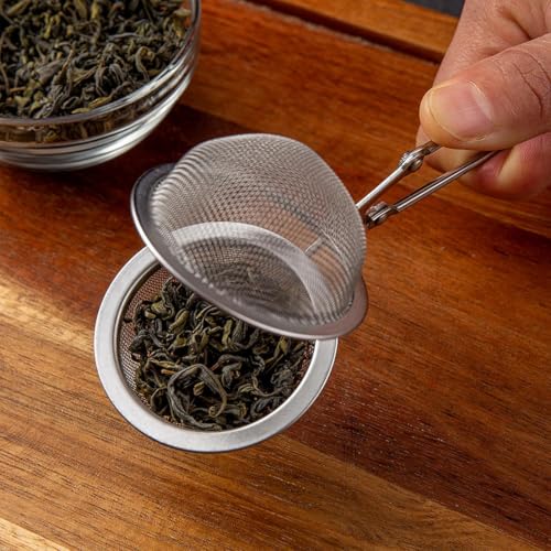 Premium Stainless Steel Tea Infuser 20 Pcs Snap Ball Filter (20 Count)