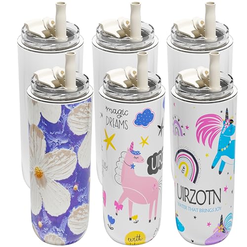 6 Pack 16 oz Sublimation Tumblers Blanks Bulk