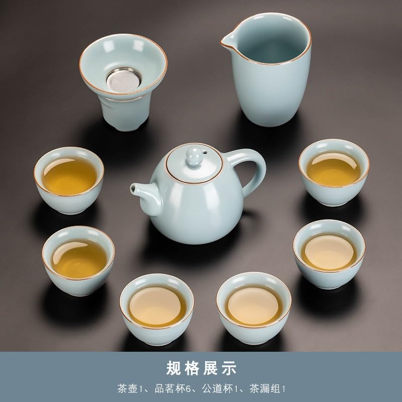 Sky Blue Ru Kiln Gongfu Tea Set