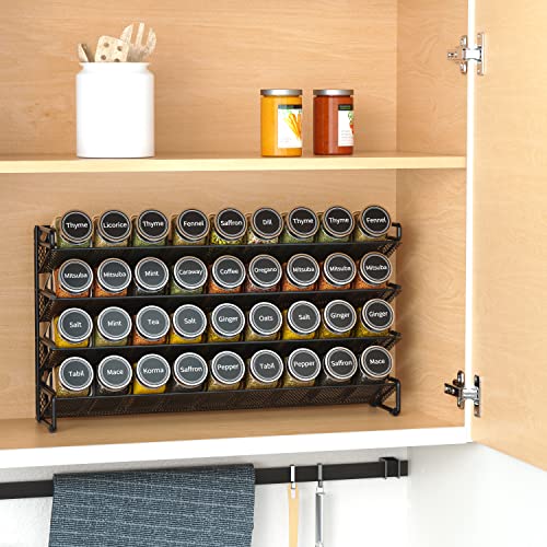 Spice Rack Organizer with 36 Spice Jars (36 Count)