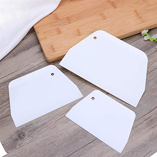 Luckycivia 3 Piece Trapezoidal Plastic Scraper