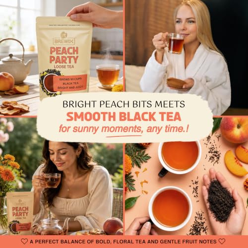 Peach Black Loose Leaf Tea (3.53 Ounce)