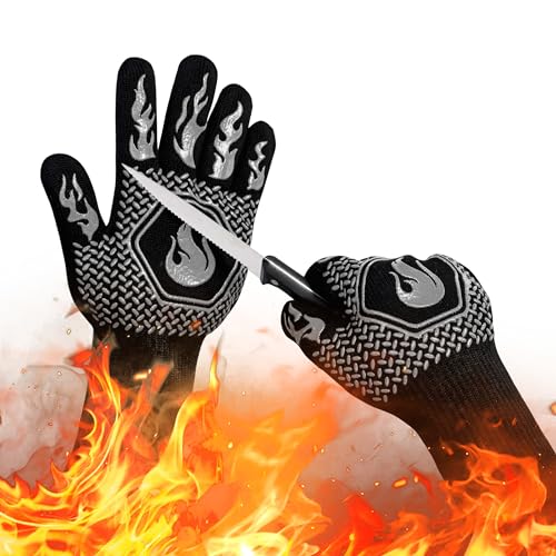 BBQ Gloves 1472F Heat Resistant Non (2 Count)