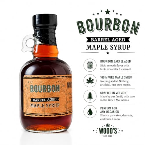 Vermont Bourbon Barrel Aged Maple Syrup (8.45 Fl Oz)